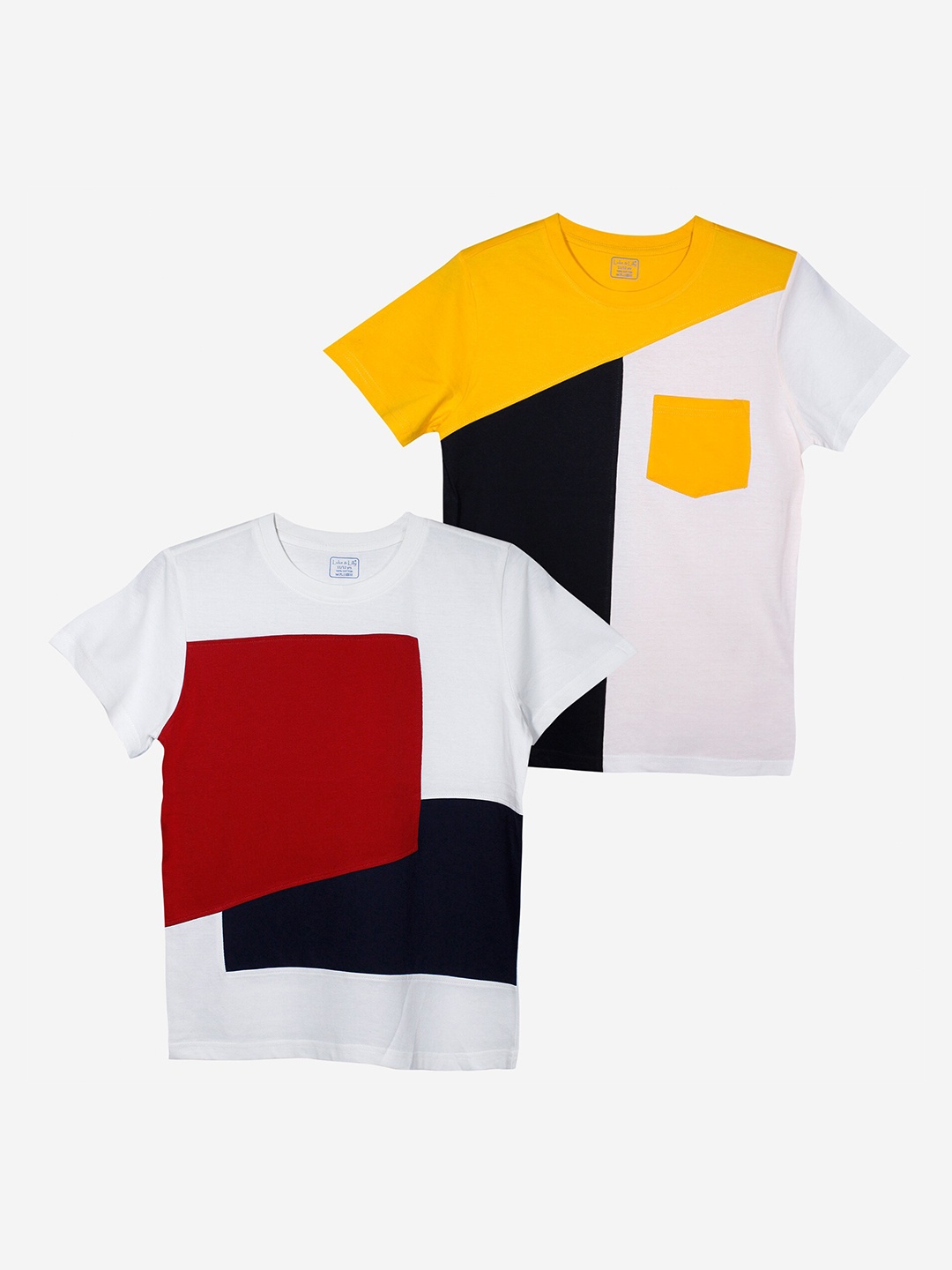 Luke & Lilly Boys Pack of 2 Colourblocked T-shirt, Multi