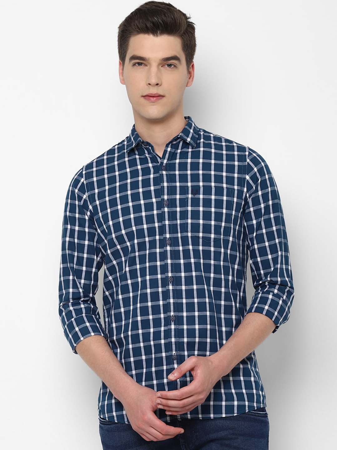 Allen Solly Sport Men Navy Blue Grid Tattersall Checks Checked Casual Shirt
Allen Solly Sport Men Navy Blue Grid Tattersall Checks Checked Casual Shirt