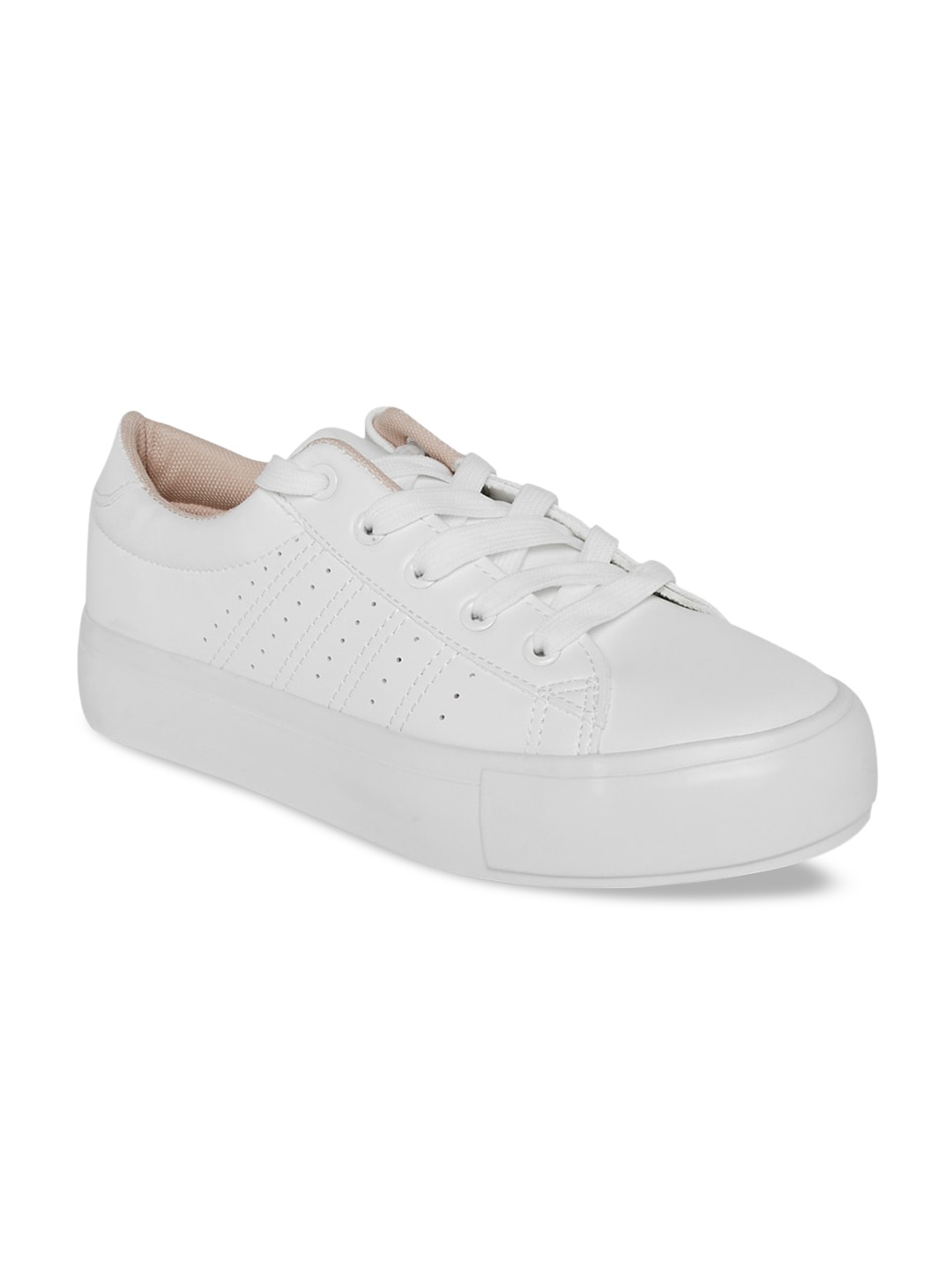 Forever Glam by Pantaloons Women White Perforations Sneakers