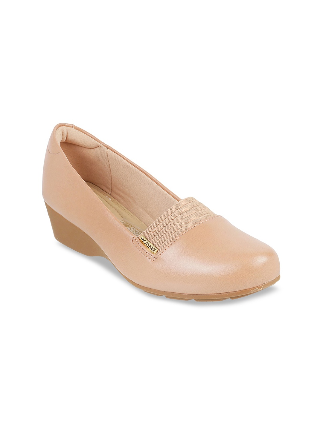 J FONTINI Beige Wedge Pumps