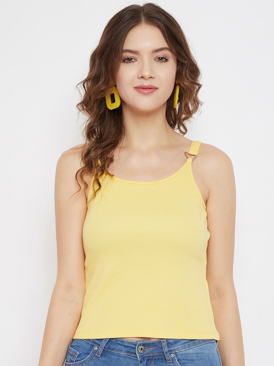 Madame Yellow Fitted Top