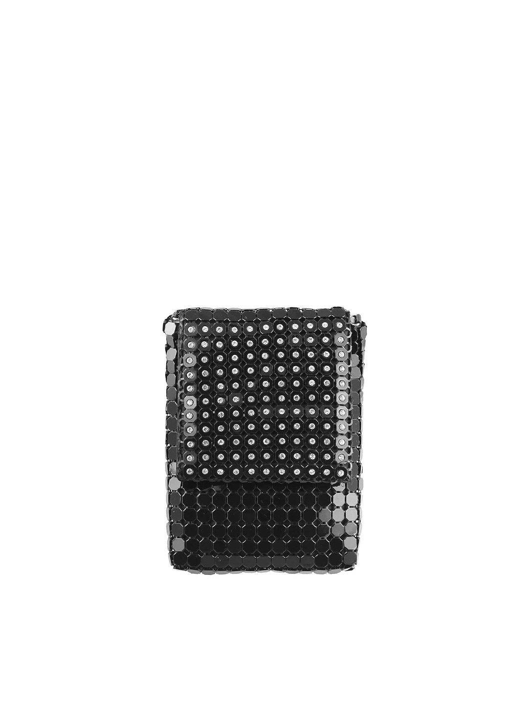 Metro Black Embellished Purse Clutch