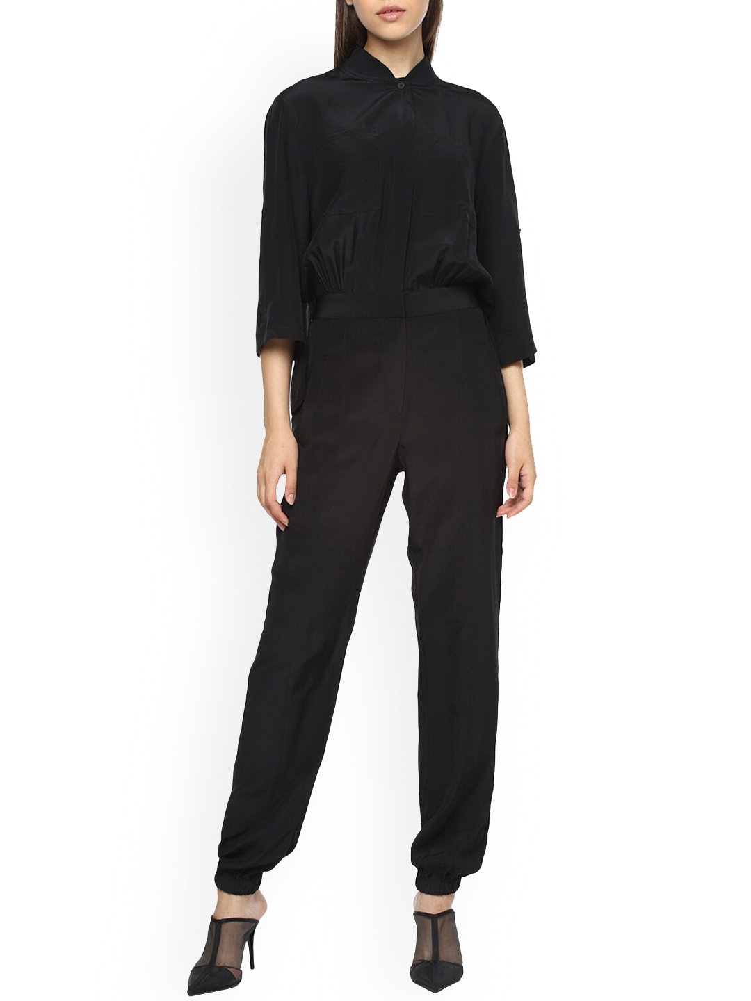 Karl Lagerfeld Black Basic Jumpsuit