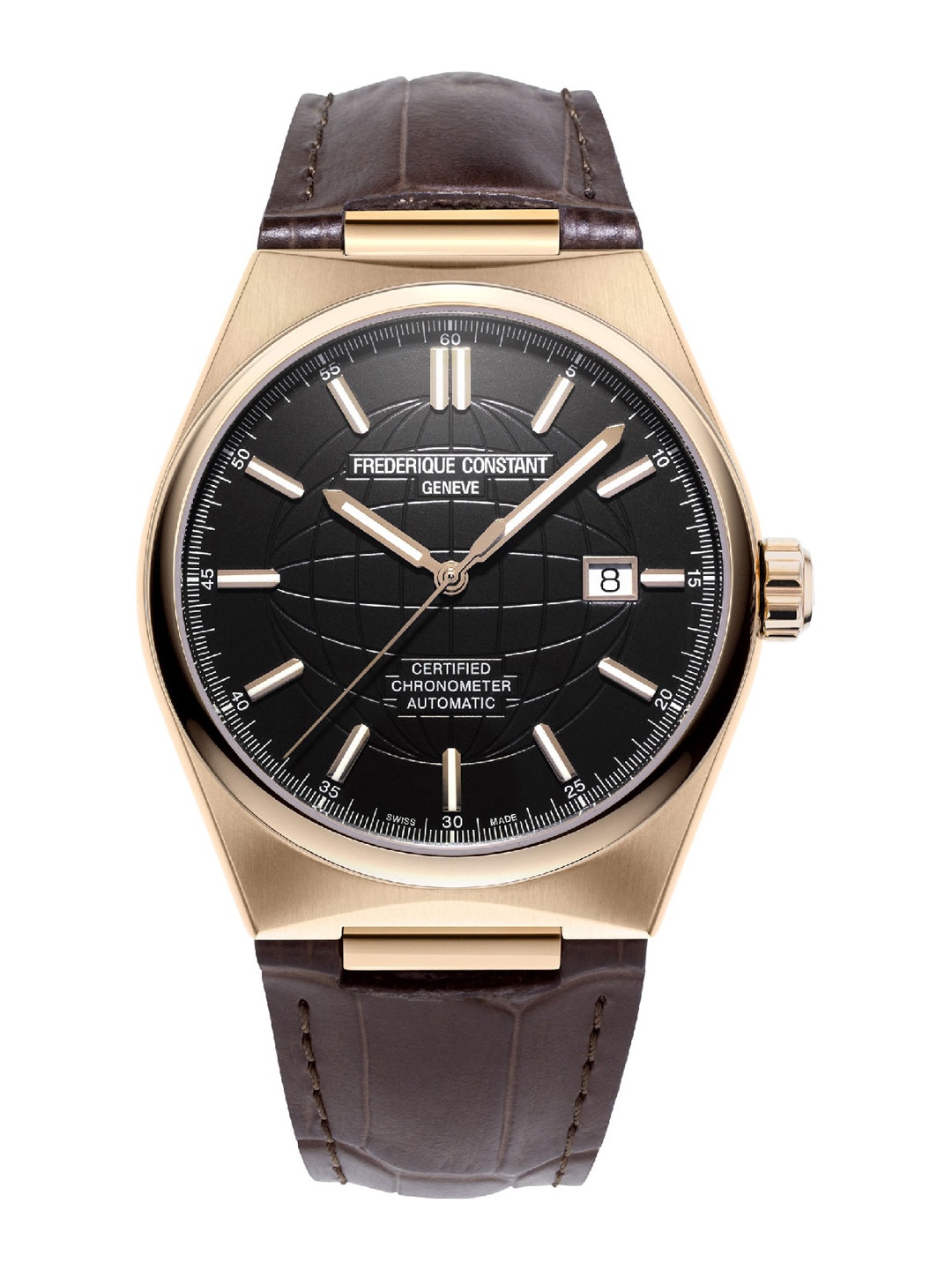 Frederique Constant Men Black Dial & Brown Leather Straps Analogue Automatic Motion Powered Watch
Frederique Constant Men Black Dial & Brown Leather Straps Analogue Automatic Motion Powered Watch