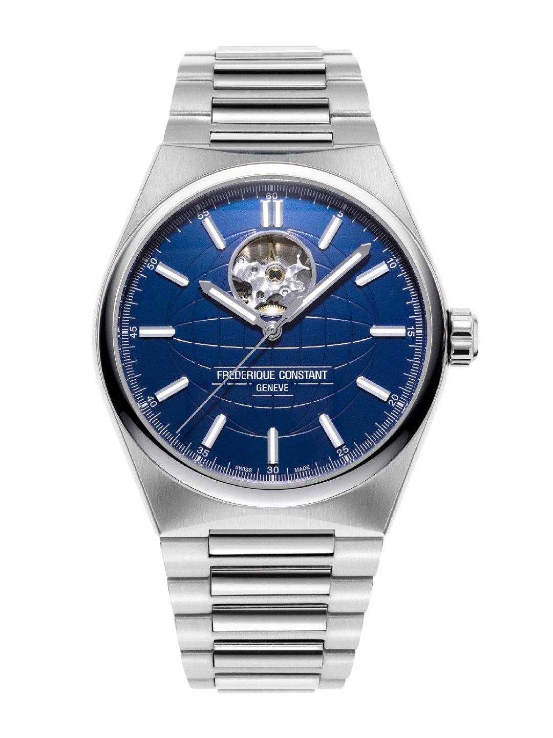 Frederique Constant Men Blue Patterned Dial & Silver Toned Stainless Analogue Watch
Frederique Constant Men Blue Patterned Dial & Silver Toned Stainless Analogue Watch