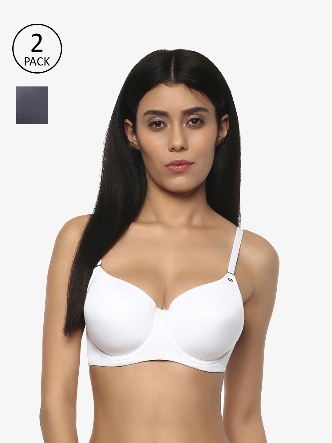 Soie Pack Of 2 Black & White Everyday Bra Full Coverage Lightly Padded COMBO CB-122PACK 3
Soie Pack Of 2 Black & White Everyday Bra Full Coverage Lightly Padded COMBO CB-122PACK 3