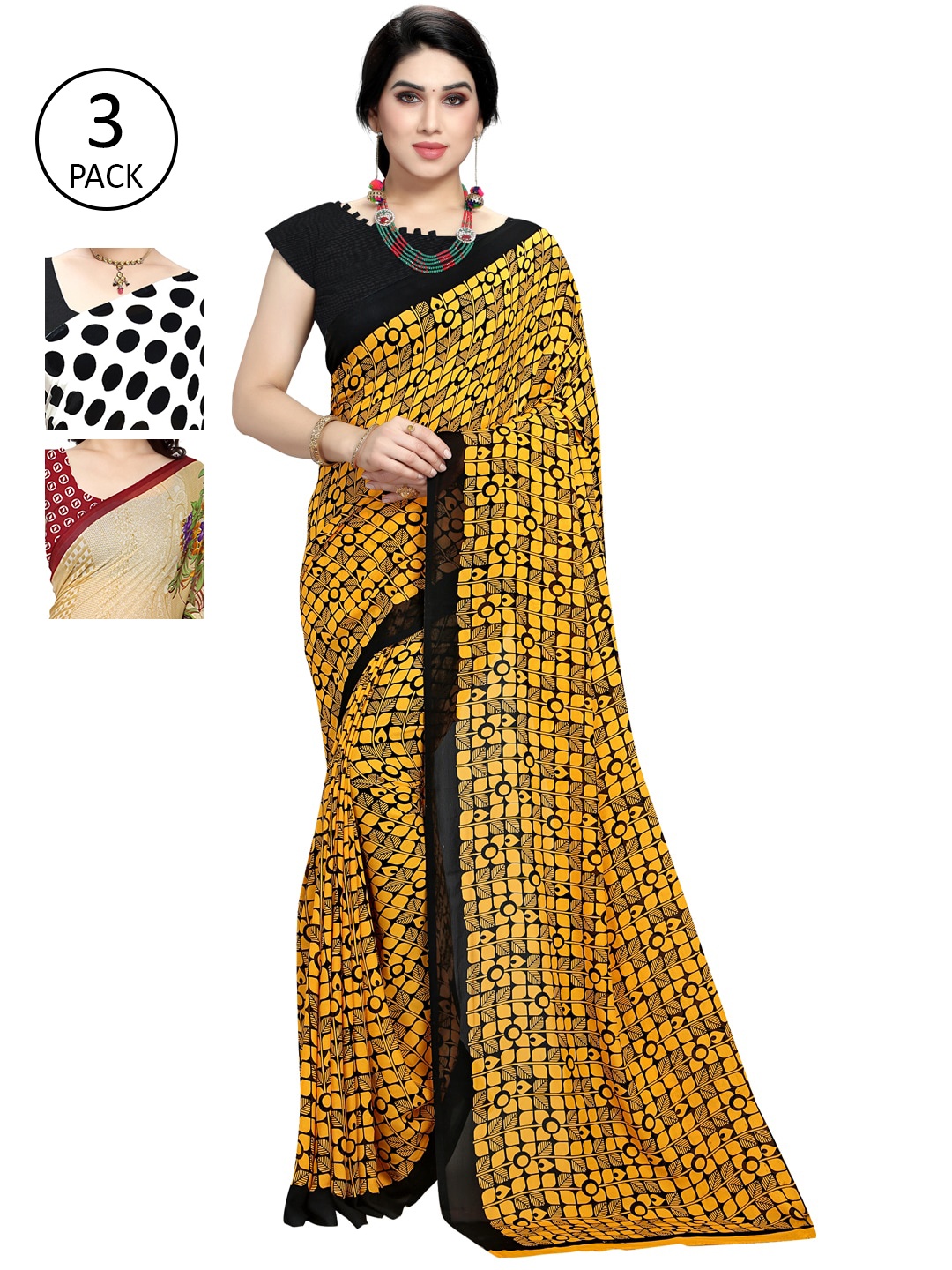 KALINI Multicoloured Saree, Multi