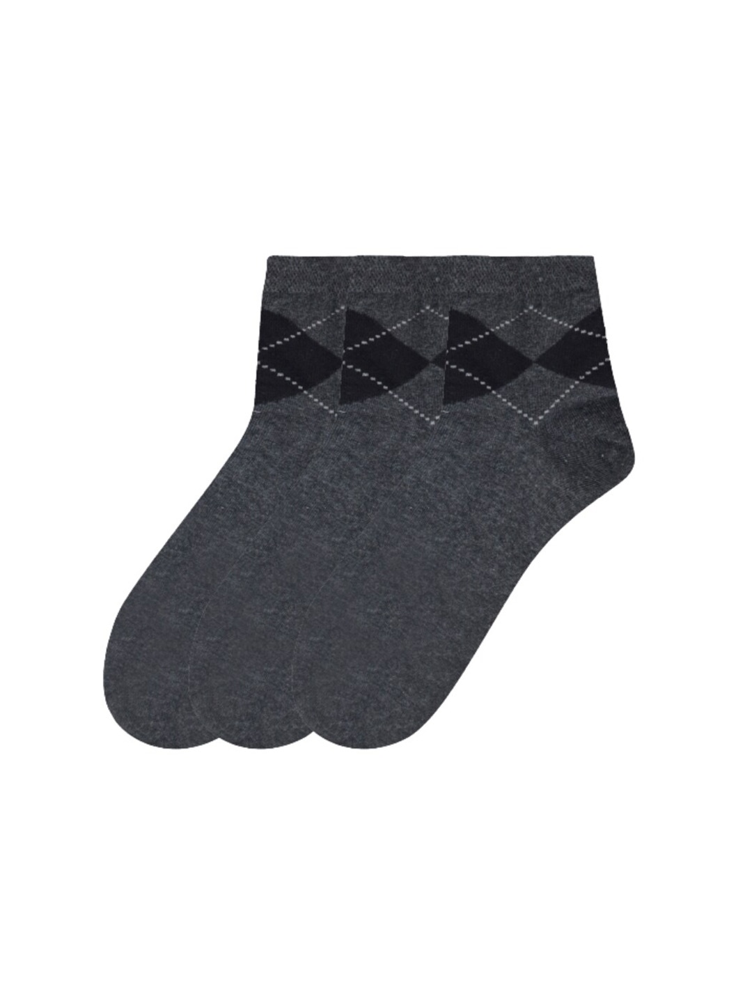 N2S NEXT2SKIN Men Pack Of 3 Charcoal Grey Patterned Ankle-Length Cotton Seamless Socks
N2S NEXT2SKIN Men Pack Of 3 Charcoal Grey Patterned Ankle-Length Cotton Seamless Socks