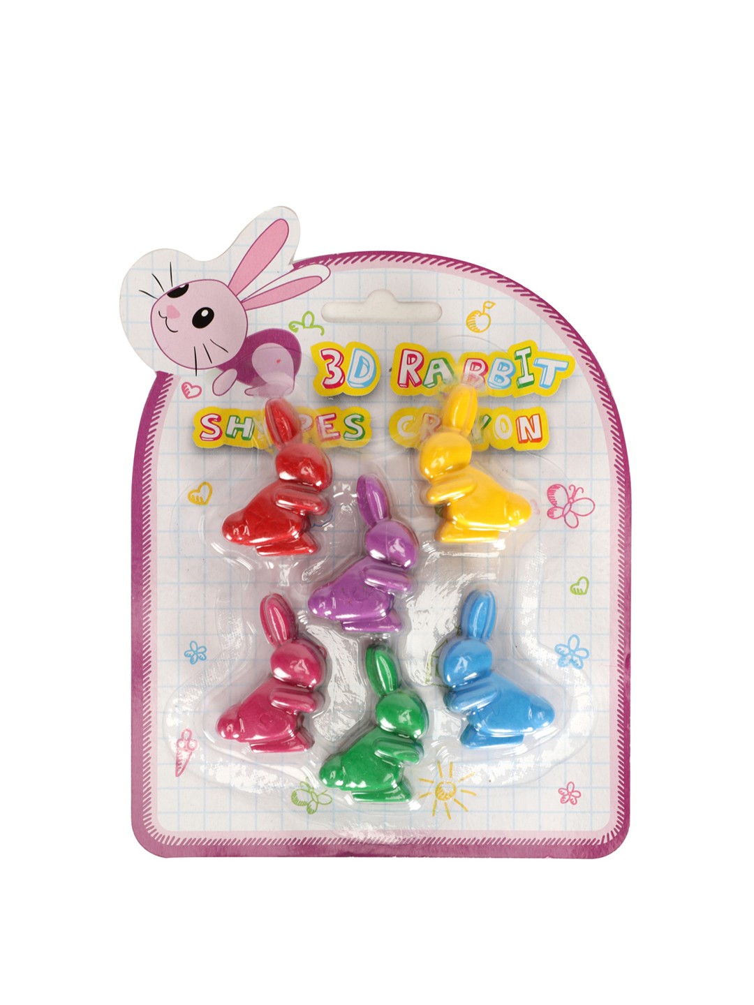 PASSION PETALS Kids Set of 6 Multicoloured Bunny Shaped Non Toxic Drawing Wax Crayons, Multi
PASSION PETALS Kids Set of 6 Multicoloured Bunny Shaped Non Toxic Drawing Wax Crayons, Multi