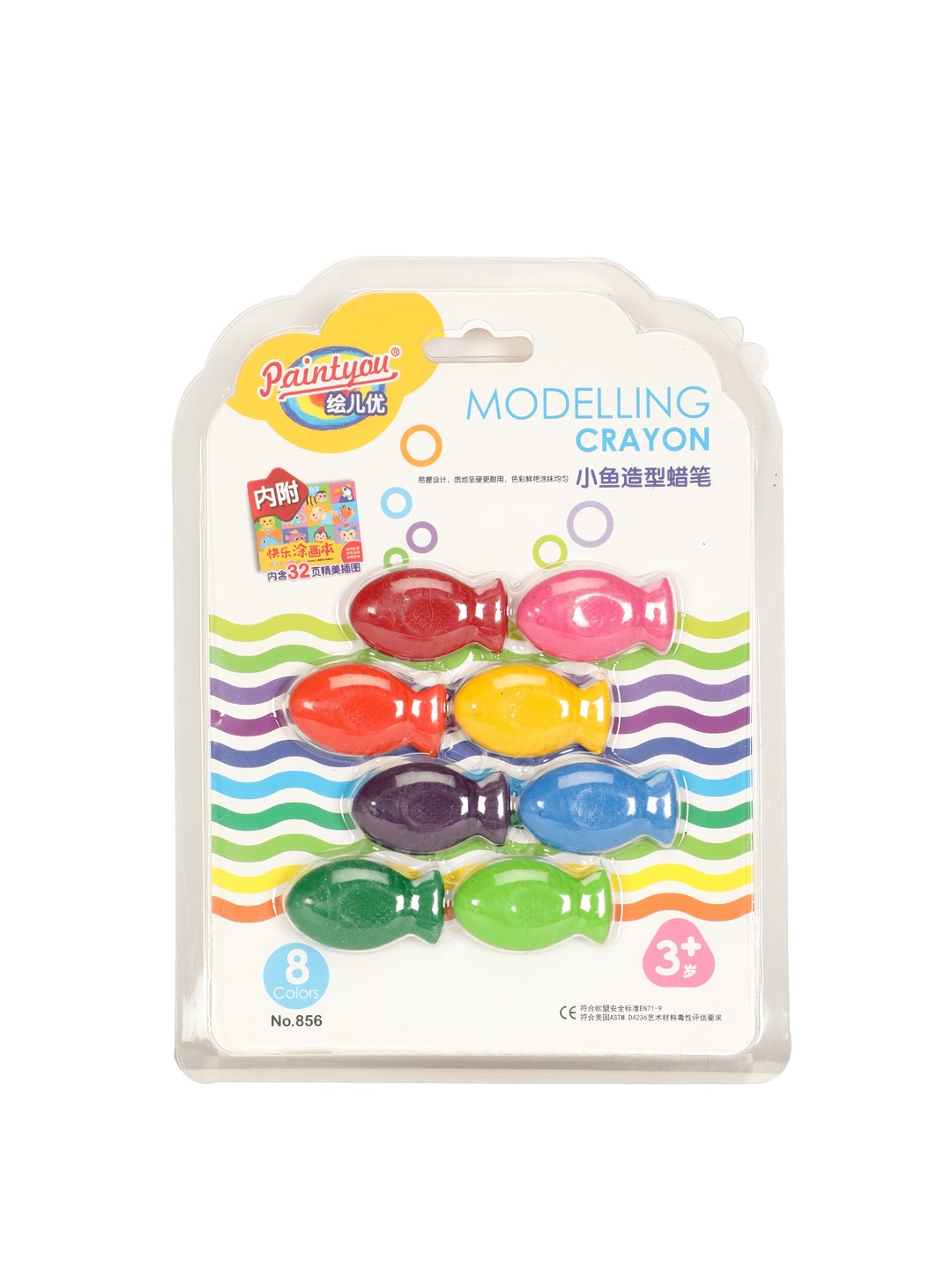 PASSION PETALS Kids Set of 8 Multicoloured Fish Shaped Non-Toxic Drawing Wax Crayons, Multi
PASSION PETALS Kids Set of 8 Multicoloured Fish Shaped Non-Toxic Drawing Wax Crayons, Multi