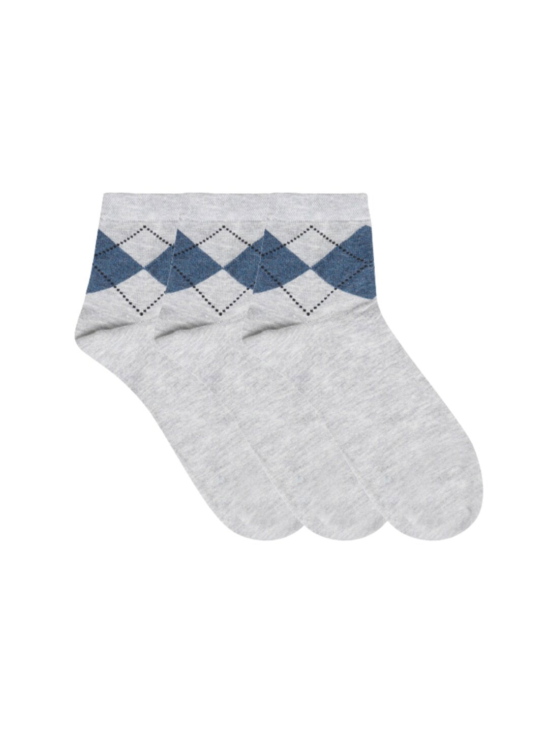 N2S NEXT2SKIN Men Pack Of 3 Grey Melange Patterned Ankle-Length Cotton Seamless Socks
N2S NEXT2SKIN Men Pack Of 3 Grey Melange Patterned Ankle-Length Cotton Seamless Socks