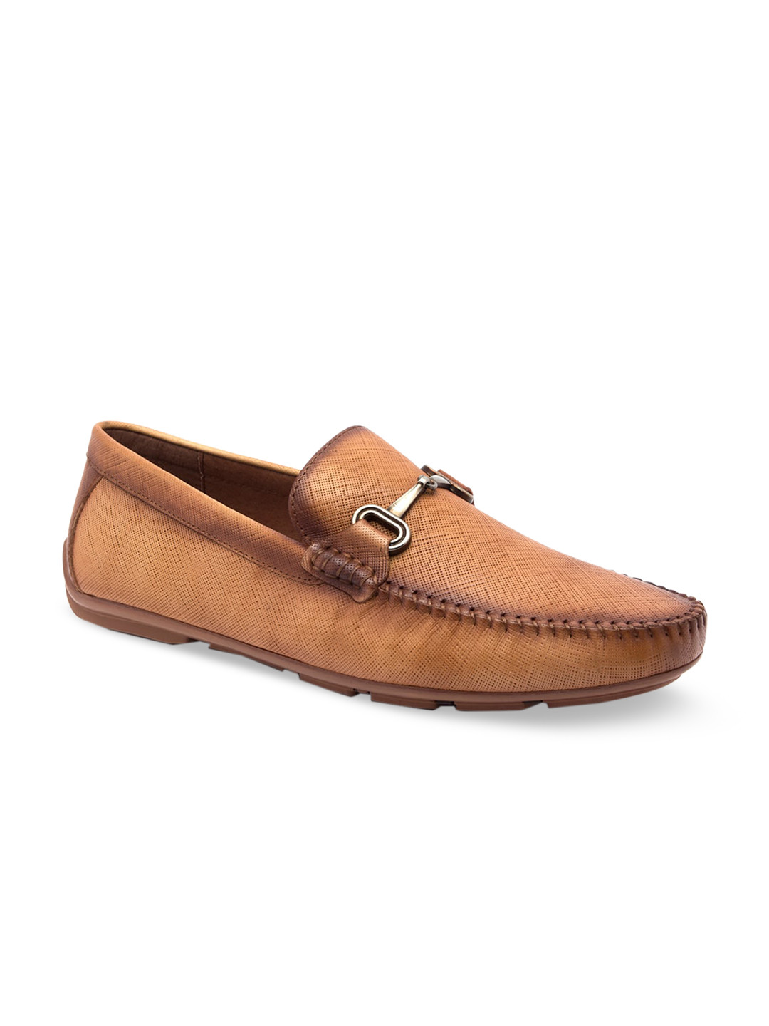 Regal Men Apricot-Coloured Textured Slip-On Loafers, Brown
Regal Men Apricot-Coloured Textured Slip-On Loafers, Brown