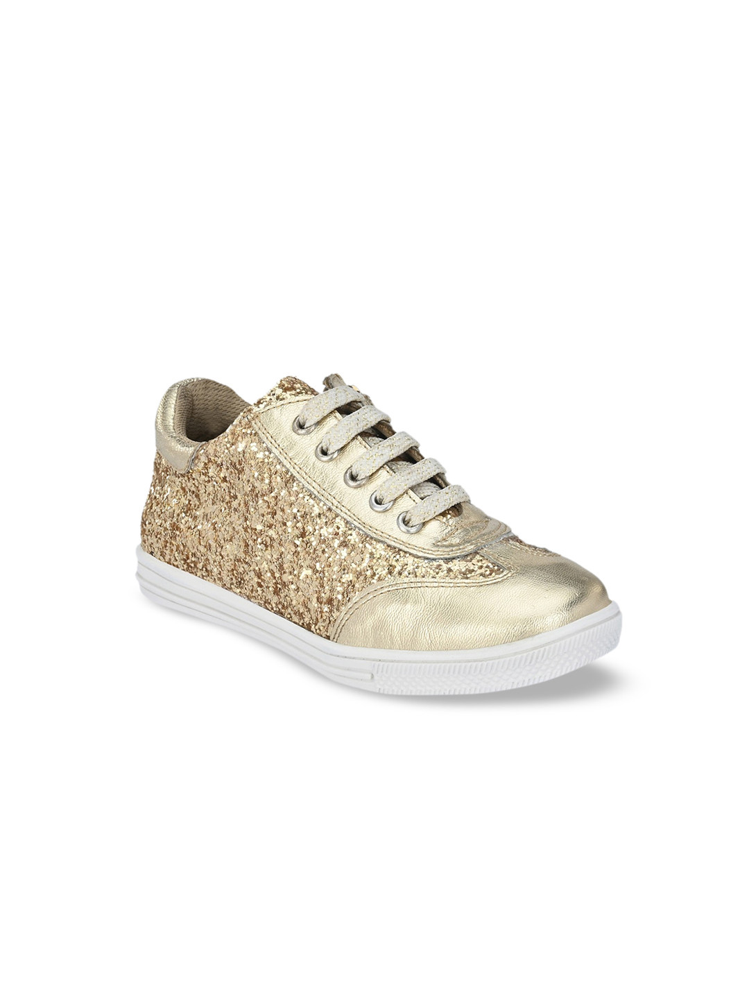 CARLO ROMANO Girls Gold-Toned Printed Sneakers 
CARLO ROMANO Girls Gold-Toned Printed Sneakers