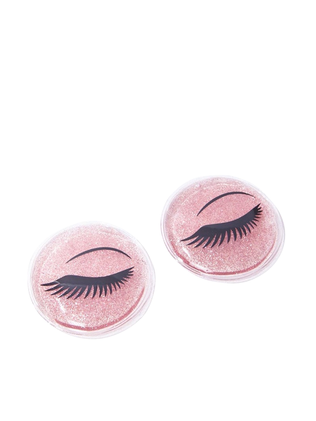 FOREVER 21 Women Pink Glittered Eye Gel Mask