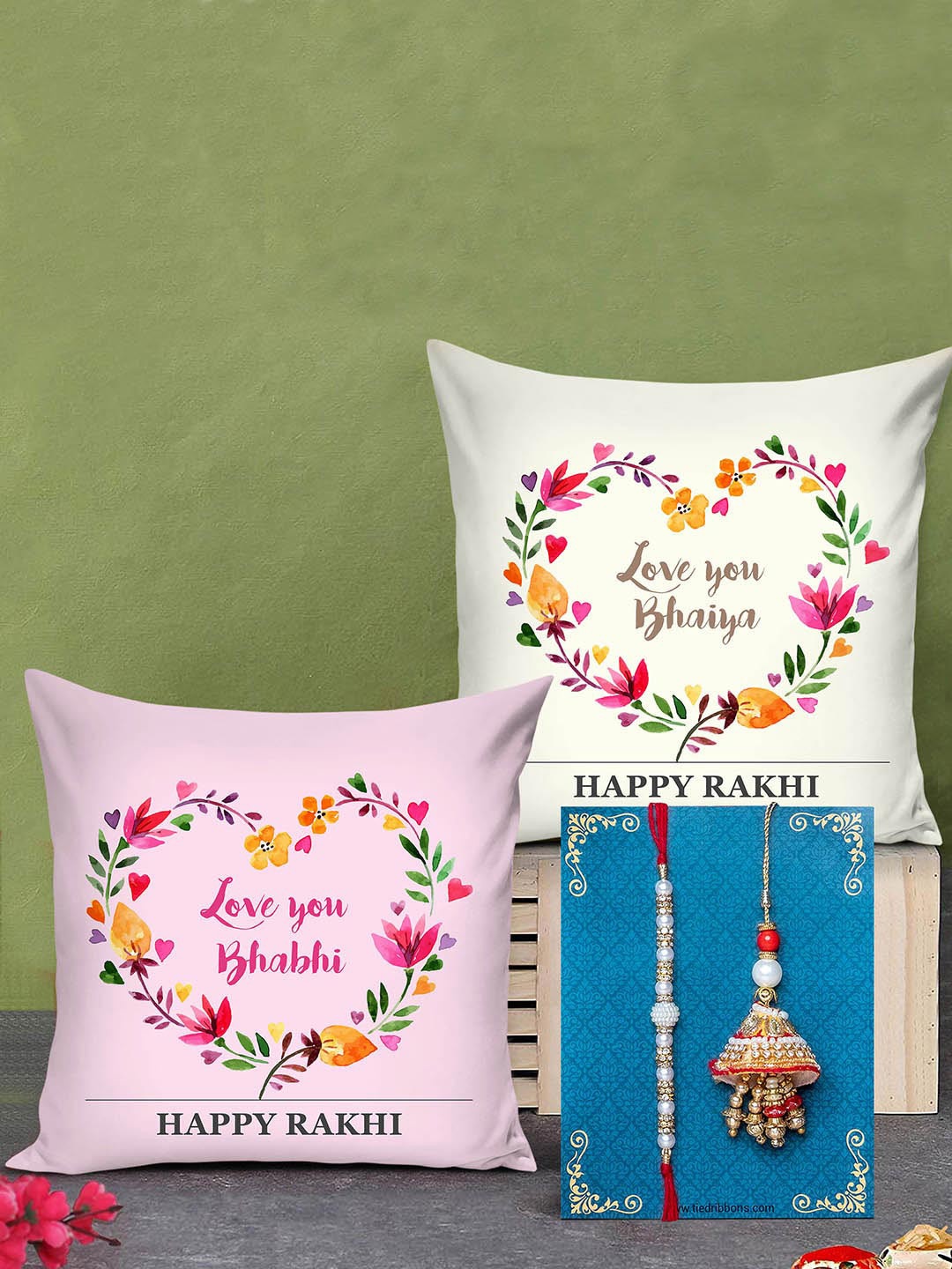 TIED RIBBONS Unisex Red & White Bhaiya Bhabhi Lumba Rakhi with Printed Cushion Gift Set
TIED RIBBONS Unisex Red & White Bhaiya Bhabhi Lumba Rakhi with Printed Cushion Gift Set