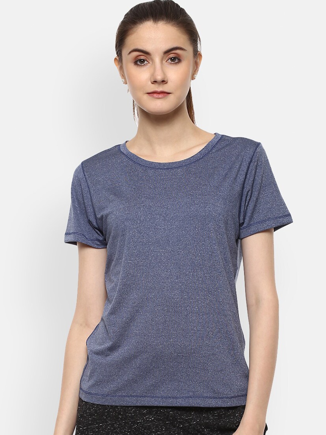 Aventura Outfitters Women Navy Blue T-shirt