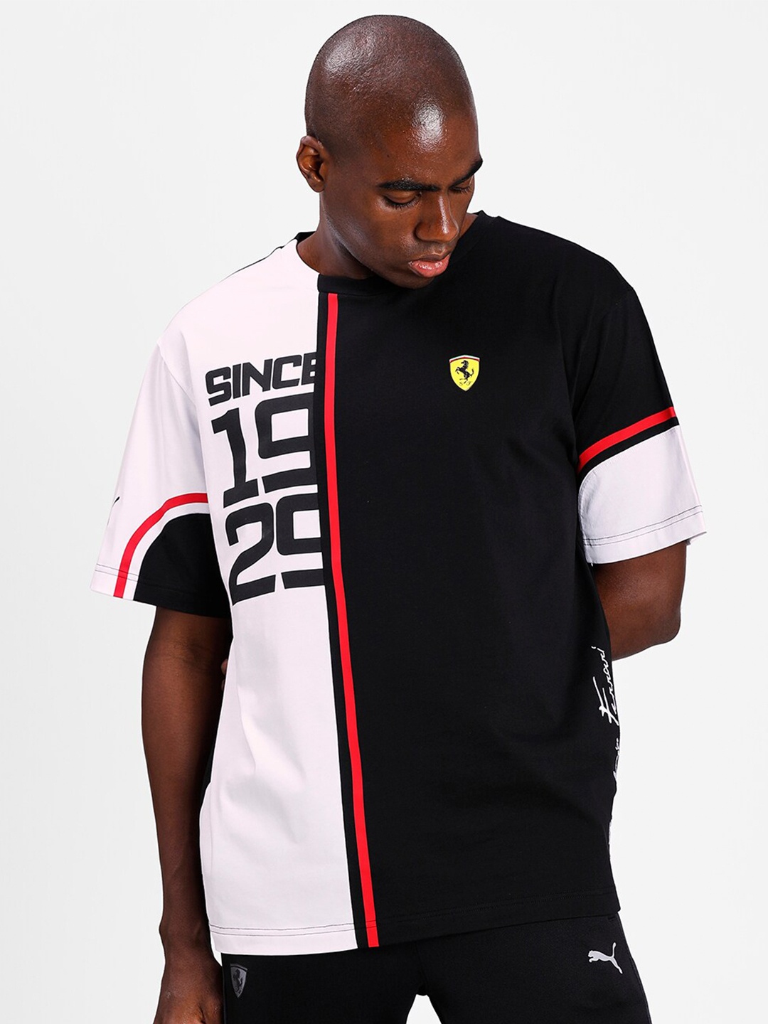Puma Men Black Pink Typography Scuderia Ferrari Formula 1 Printed Pure Cotton Motorsport T-shirt
Puma Men Black Pink Typography Scuderia Ferrari Formula 1 Printed Pure Cotton Motorsport T-shirt