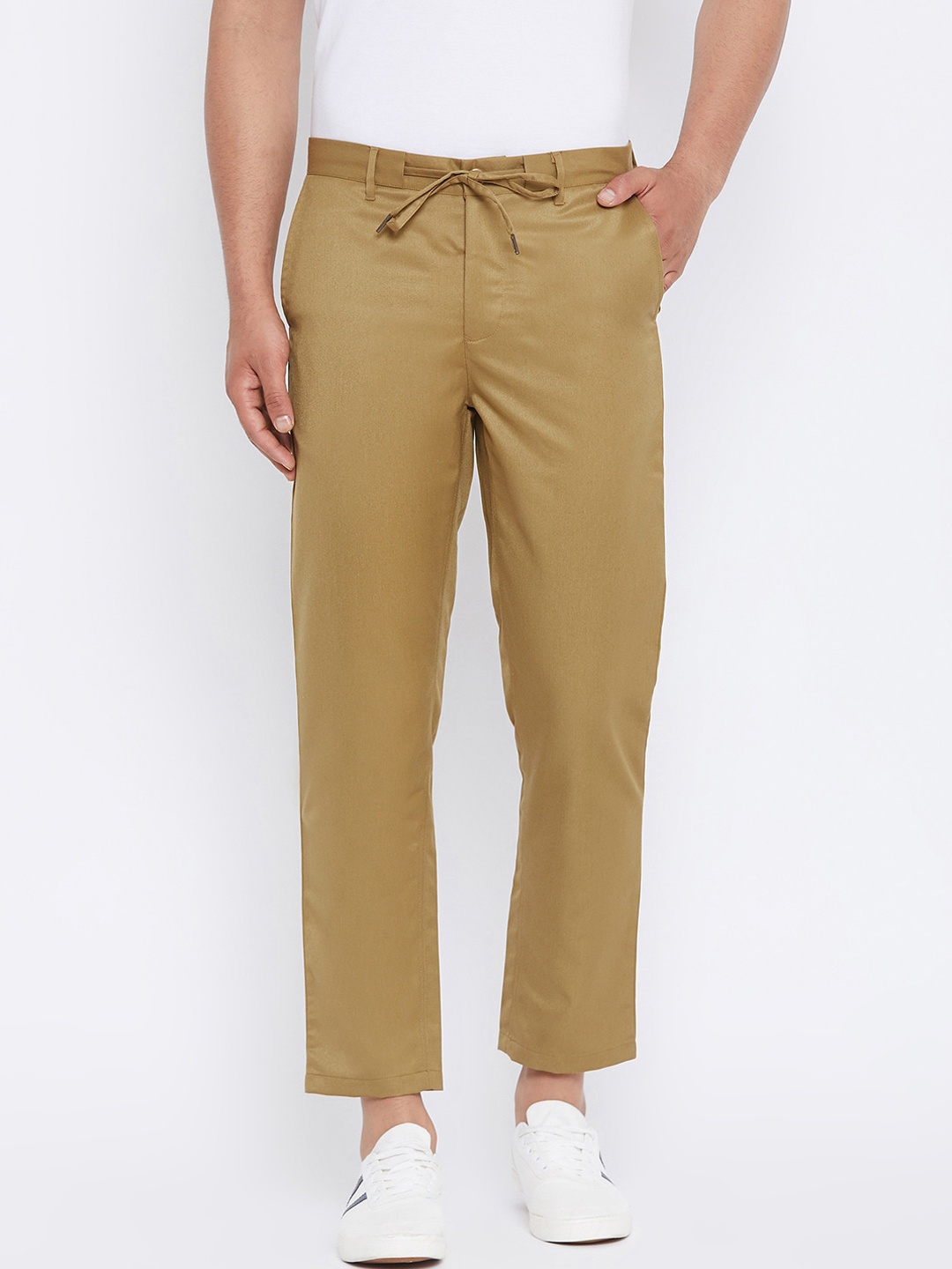 Hypernation Men Khaki Lounge Pants