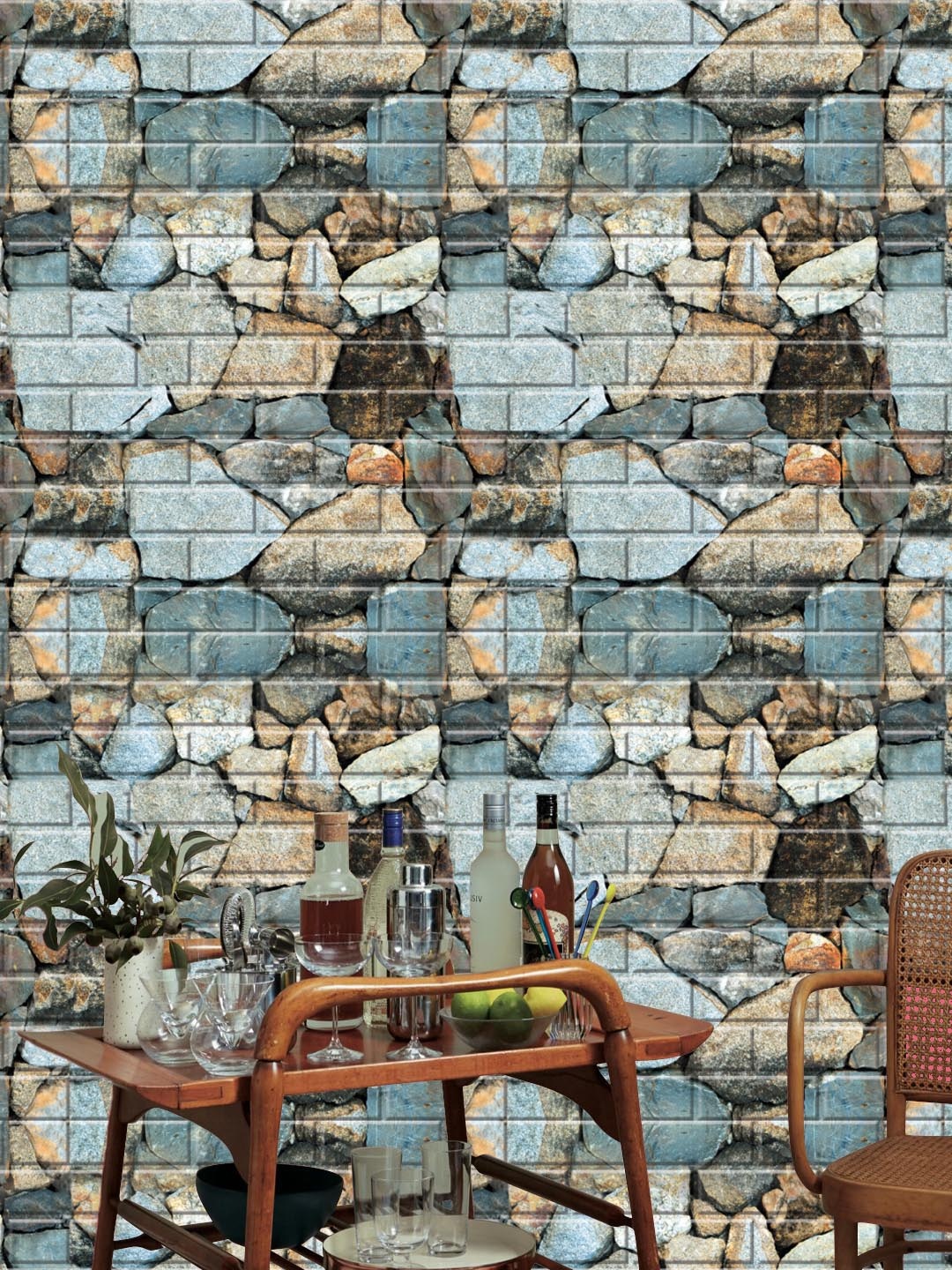 Jaamso Royals Multicoloured Stone Wall Penal PE Foam Self Adhesive 3D 1 Sheet Wallpaper, Multi
Jaamso Royals Multicoloured Stone Wall Penal PE Foam Self Adhesive 3D 1 Sheet Wallpaper, Multi