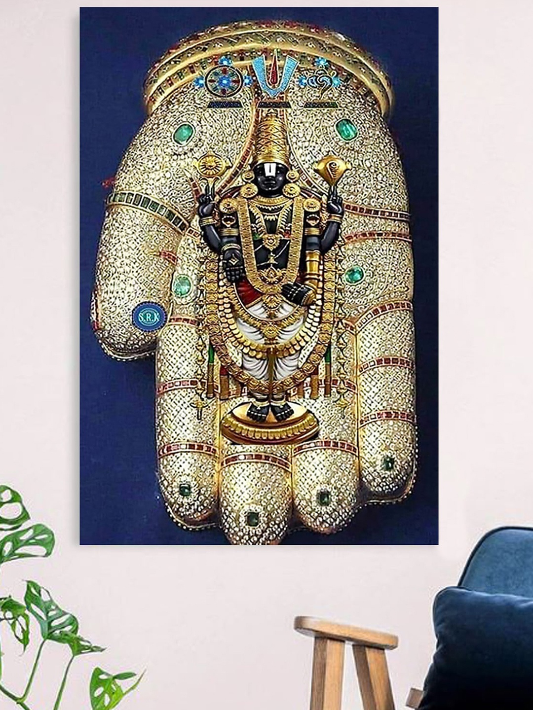 Gallery99 Blue & Gold-Coloured Tirupati Balaji Canvas Unframed Painting, Turquoise blue
Gallery99 Blue & Gold-Coloured Tirupati Balaji Canvas Unframed Painting, Turquoise blue