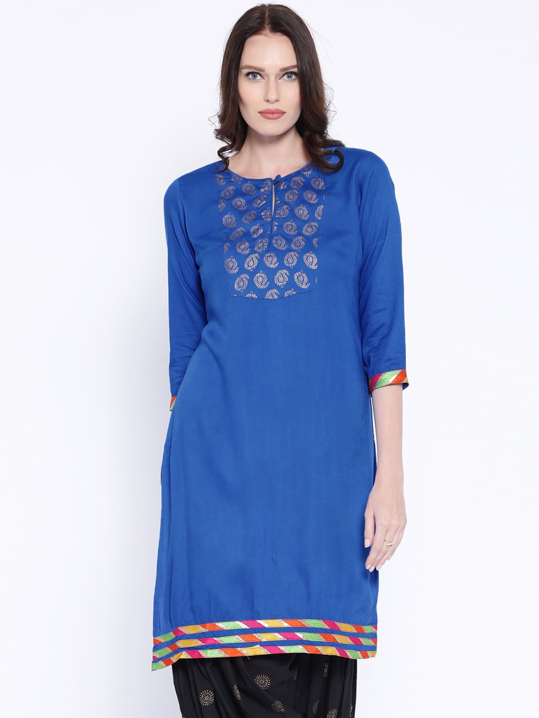 myntra anouk kurta set