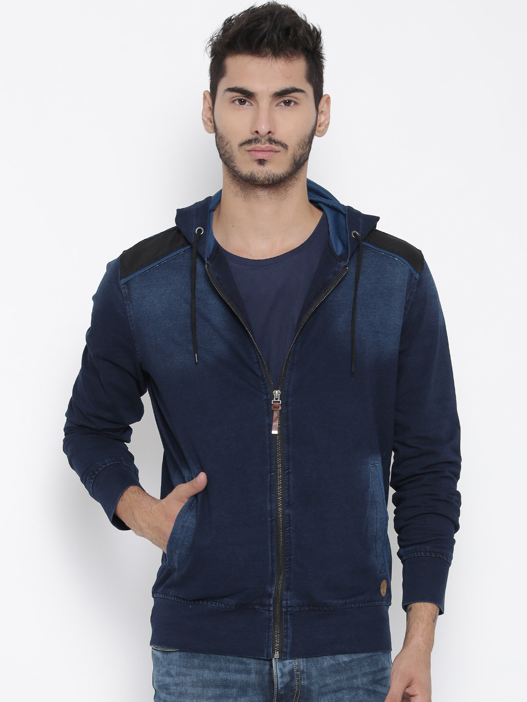 Kook N Keech Blue Washed Hooded Sweatshirt price Myntra. Hoodies & Sweatshirts Deals at Myntra 
