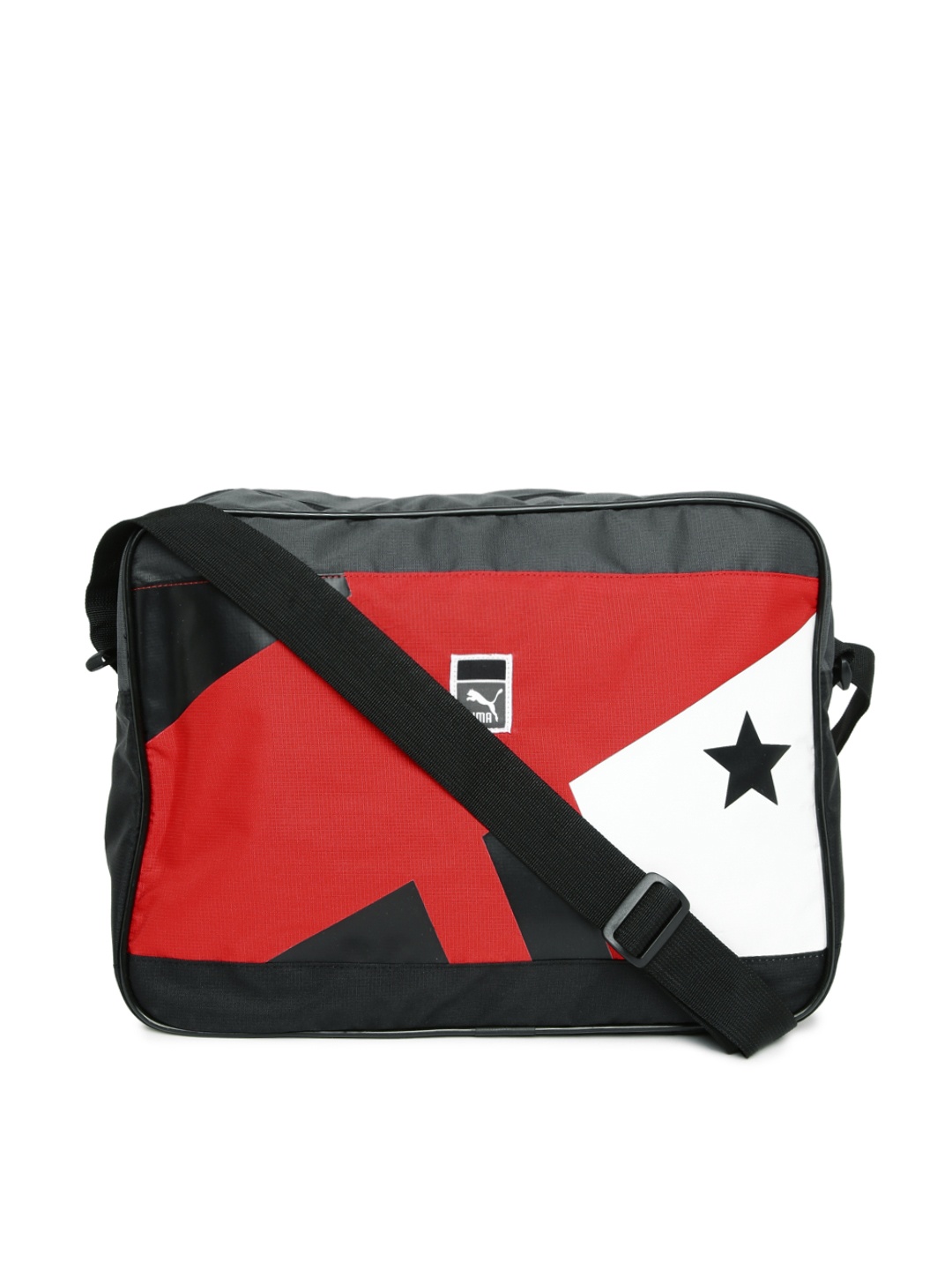 red puma messenger bag