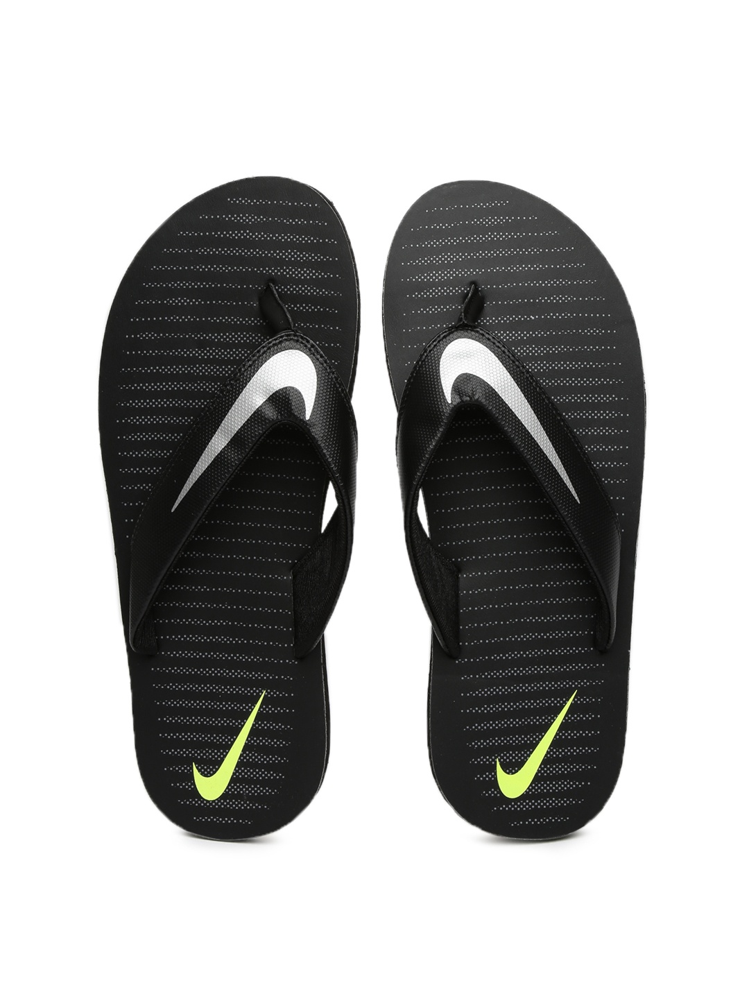 nike flip flops black