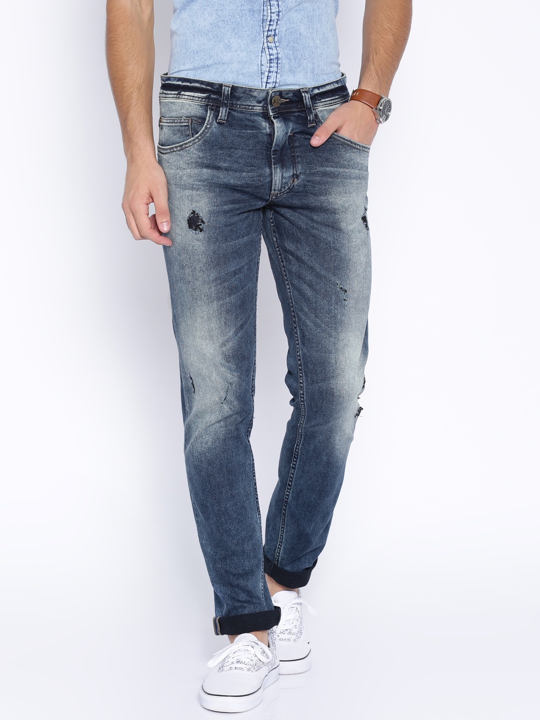 mens jeans on myntra