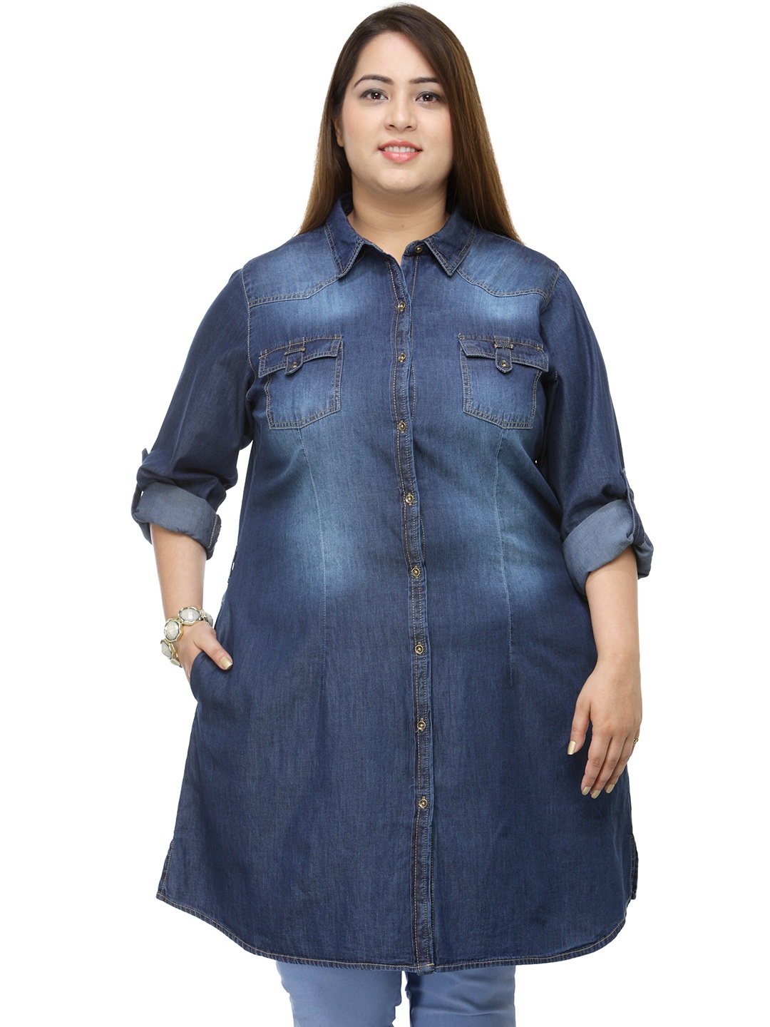 denim shirts myntra