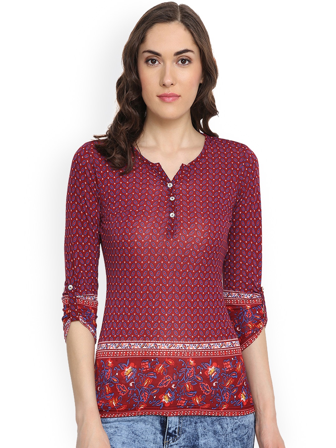 womens plus size maroon tops