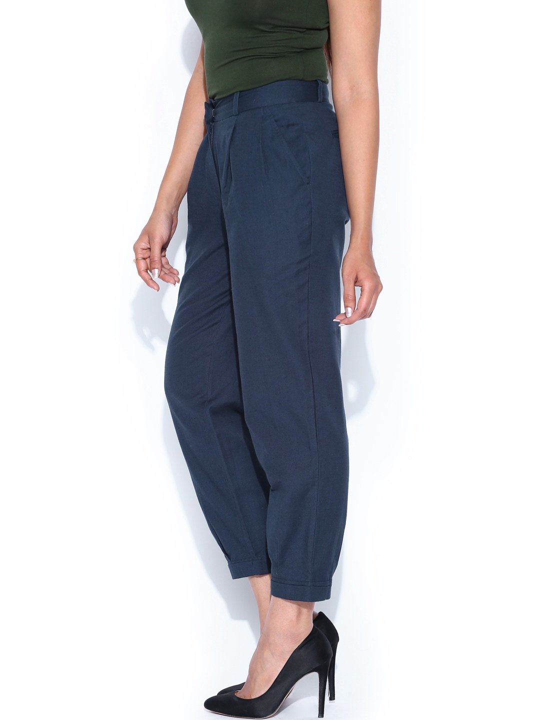 Shop by category Buy Smart trousers from the Womens department at Debenhams. You'll find the widest range of Smart trousers products online and delivered to your door. Linen trousers (4) Joggers (5) Chinos (16) Cord trousers (2) Printed trousers Navy fob trim slim leg trousers Save. Was £ Now £ Principles Navy straight leg petite suit.