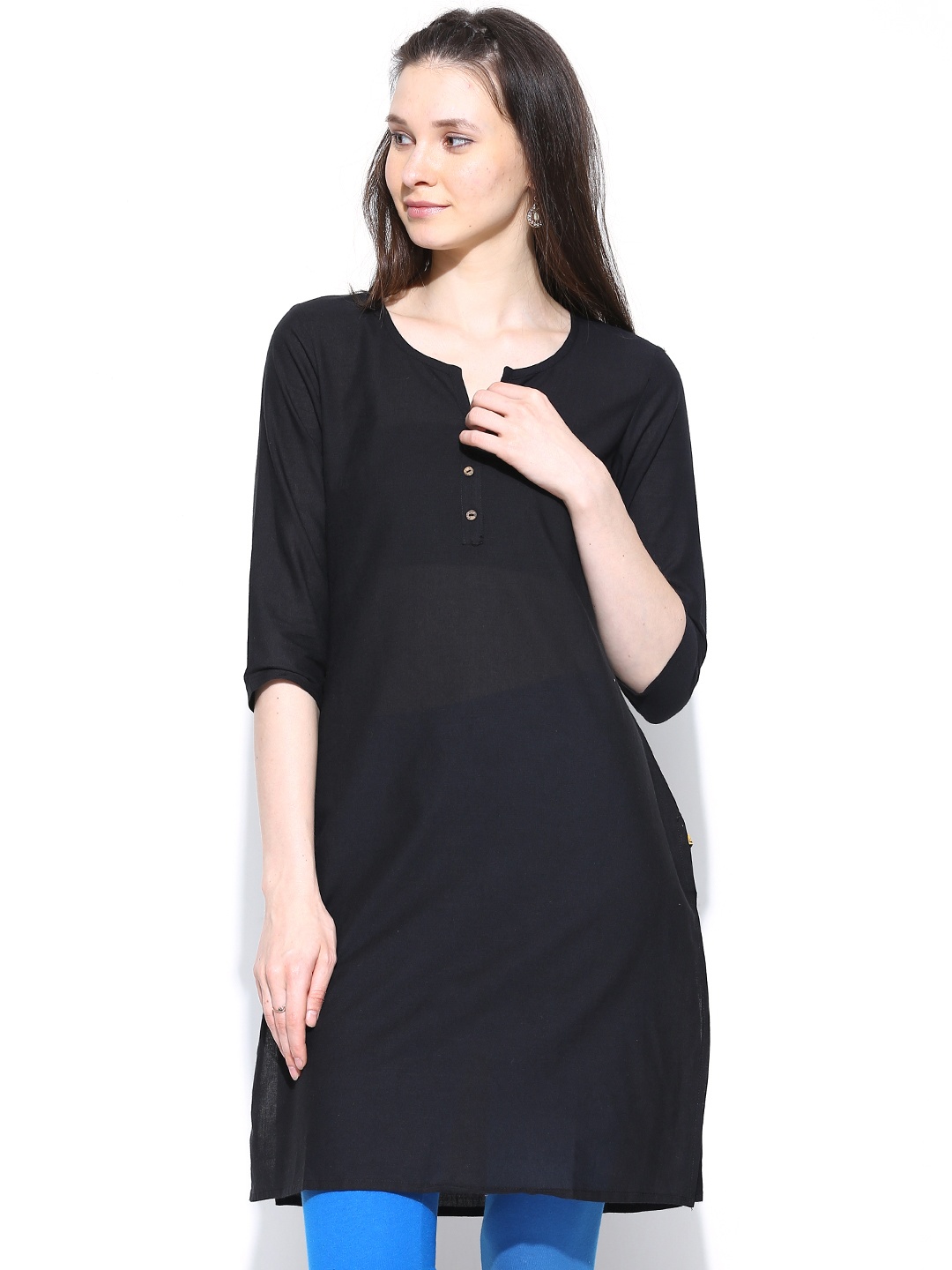 Aurelia Women Black Kurta