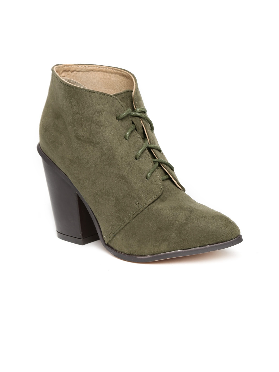 womens olive green suede boots