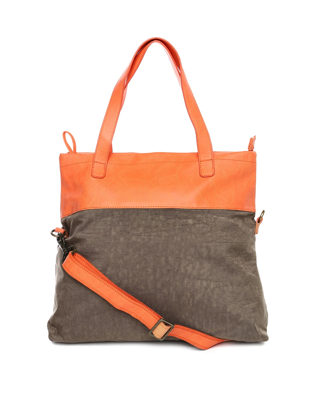 Myntra Baggit Brown & Orange Shoulder Bag 700250 | Buy Myntra Baggit Handbags at best price ...