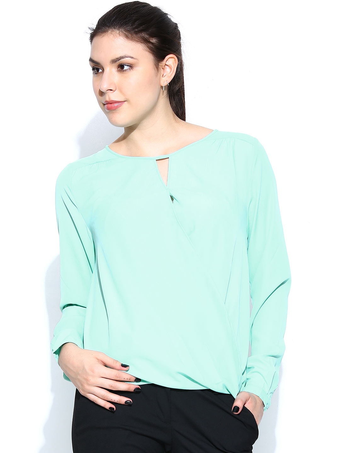 Mint green top Pilot Molly Hanky Hem Camisole Top in Mint Green Find this Pin and more on Polyvore by Erin Ciolli. A fashion look from August featuring mint crop top. Designer Clothes, Shoes & Bags for Women.