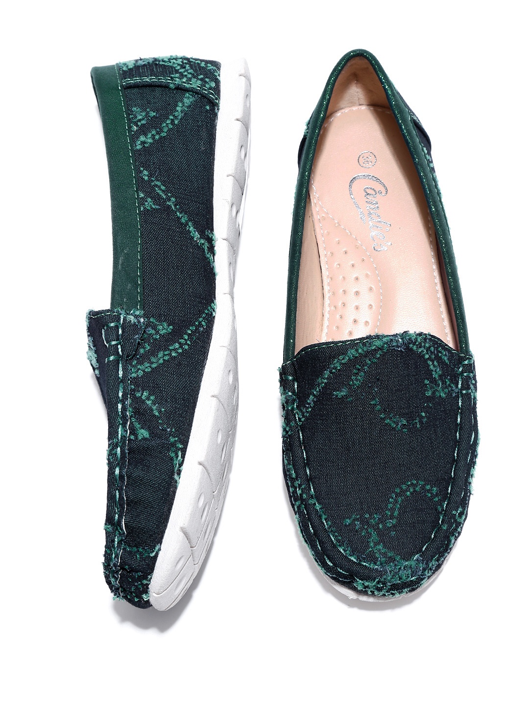 Myntra Candies New York Women Dark Green Flat Shoes 727119 Buy