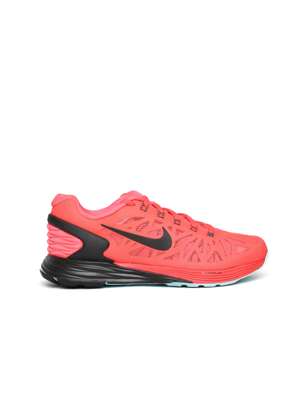 nike neon orange running shoes