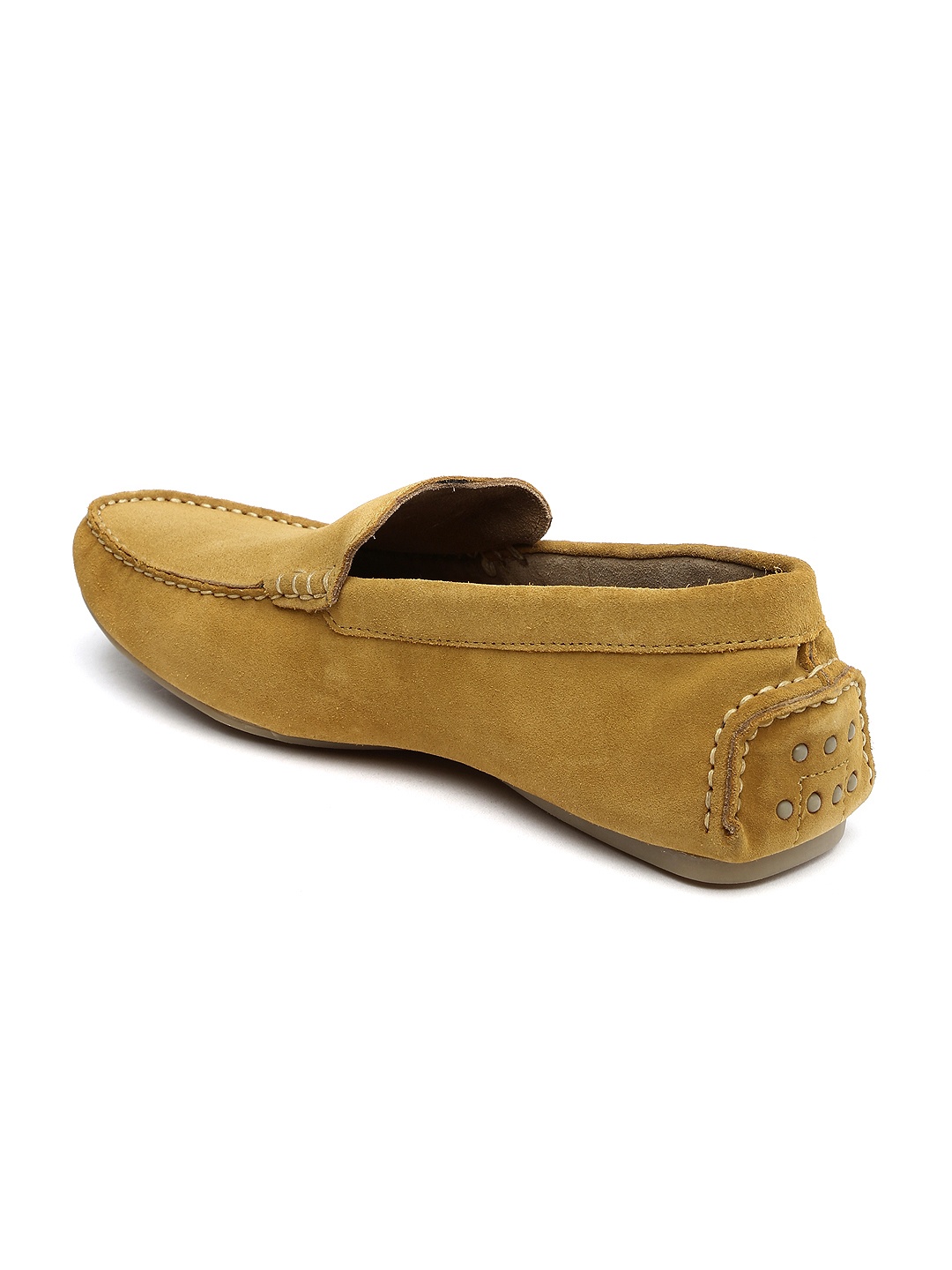 Myntra Louis Phillipe Men Mustard Yellow Suede Loafers 777266 | Buy Myntra Louis Philippe Casual ...