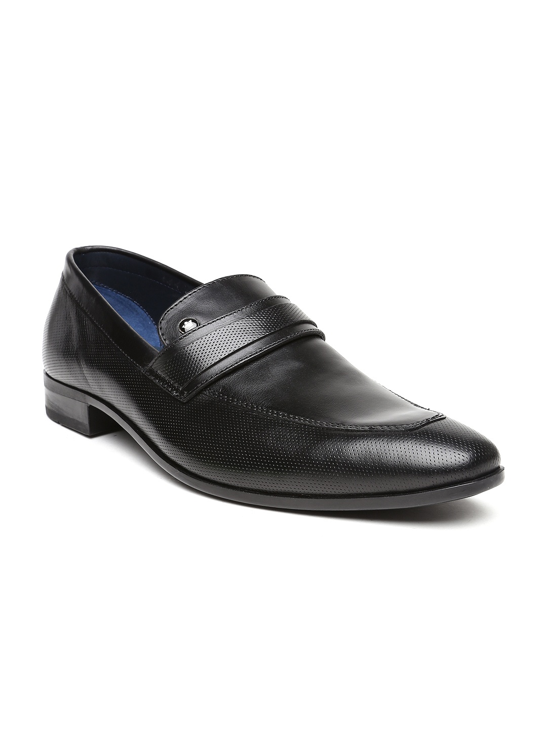 Myntra Louis Philippe Men Black Leather Formal Shoes 801485 | Buy Myntra Louis Philippe Formal ...