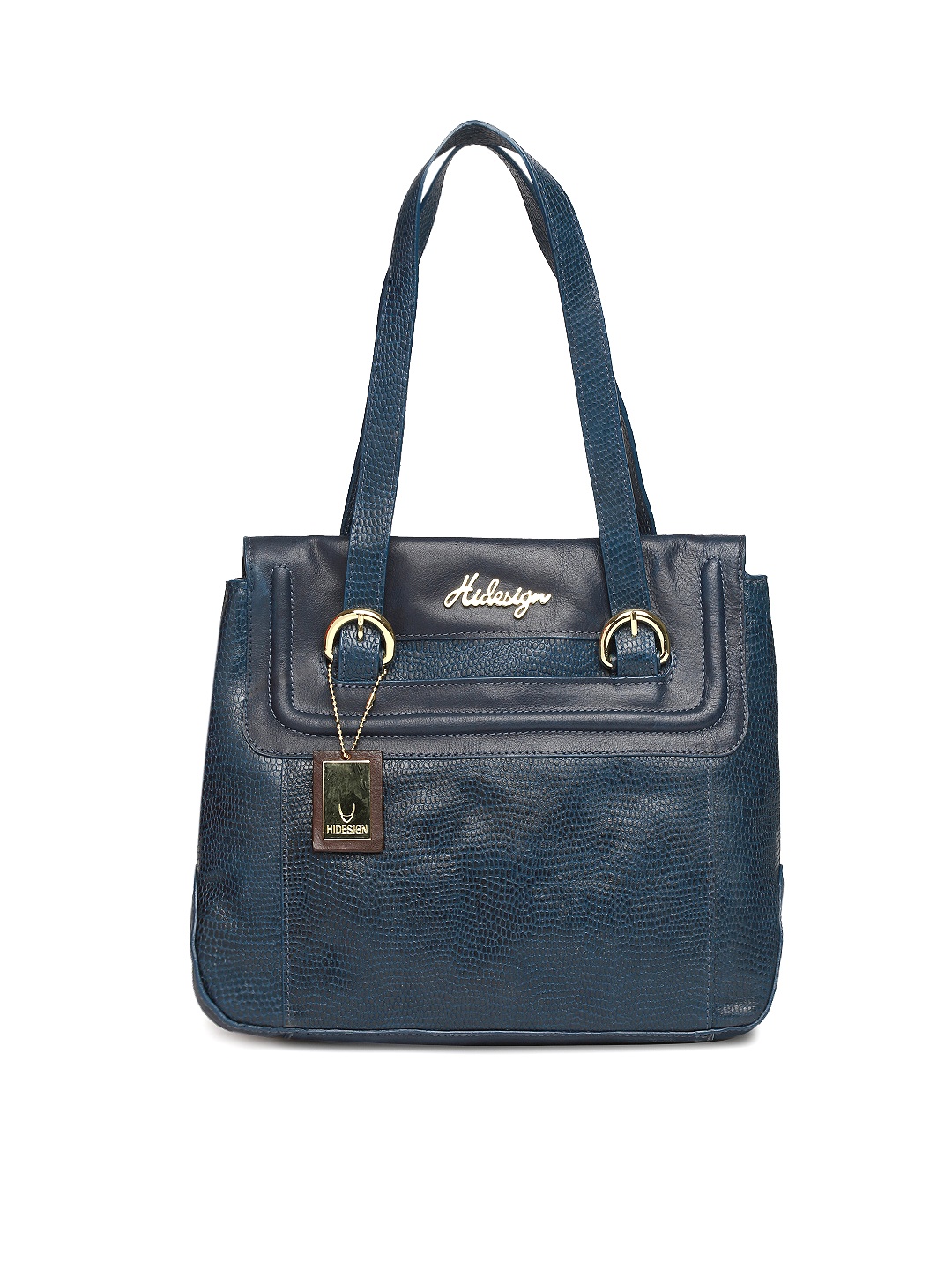 Myntra Hidesign Navy Leather Handbag 814947 | Buy Myntra Hidesign Handbags at best price online 