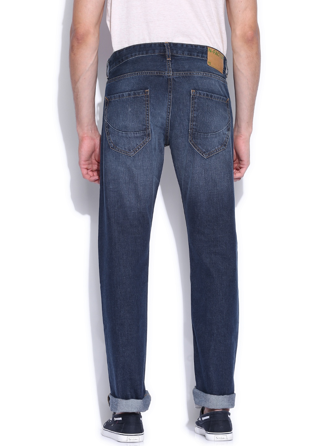 -Rise Slim Straight Fit Jeans 842630 | Buy Myntra Peter England Jeans ...
