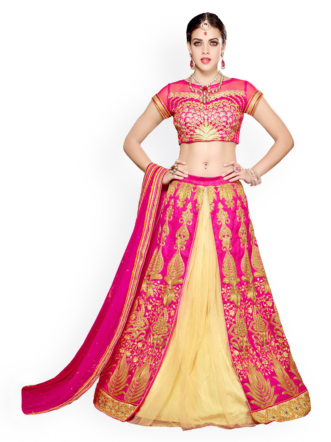 Saree mall Pink Embroidered Raw Silk Semi-Stitched Lehenga Choli Material with Dupatta
Saree mall Pink Embroidered Raw Silk Semi-Stitched Lehenga Choli Material with Dupatta