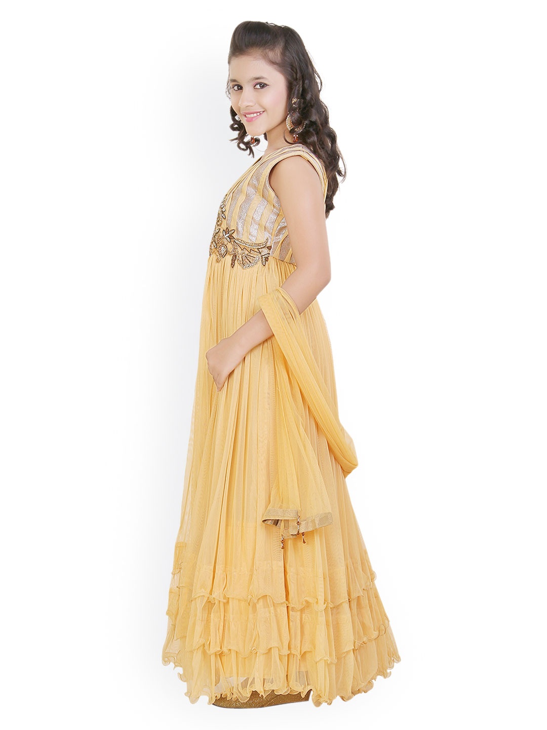 party wear myntra long gowns