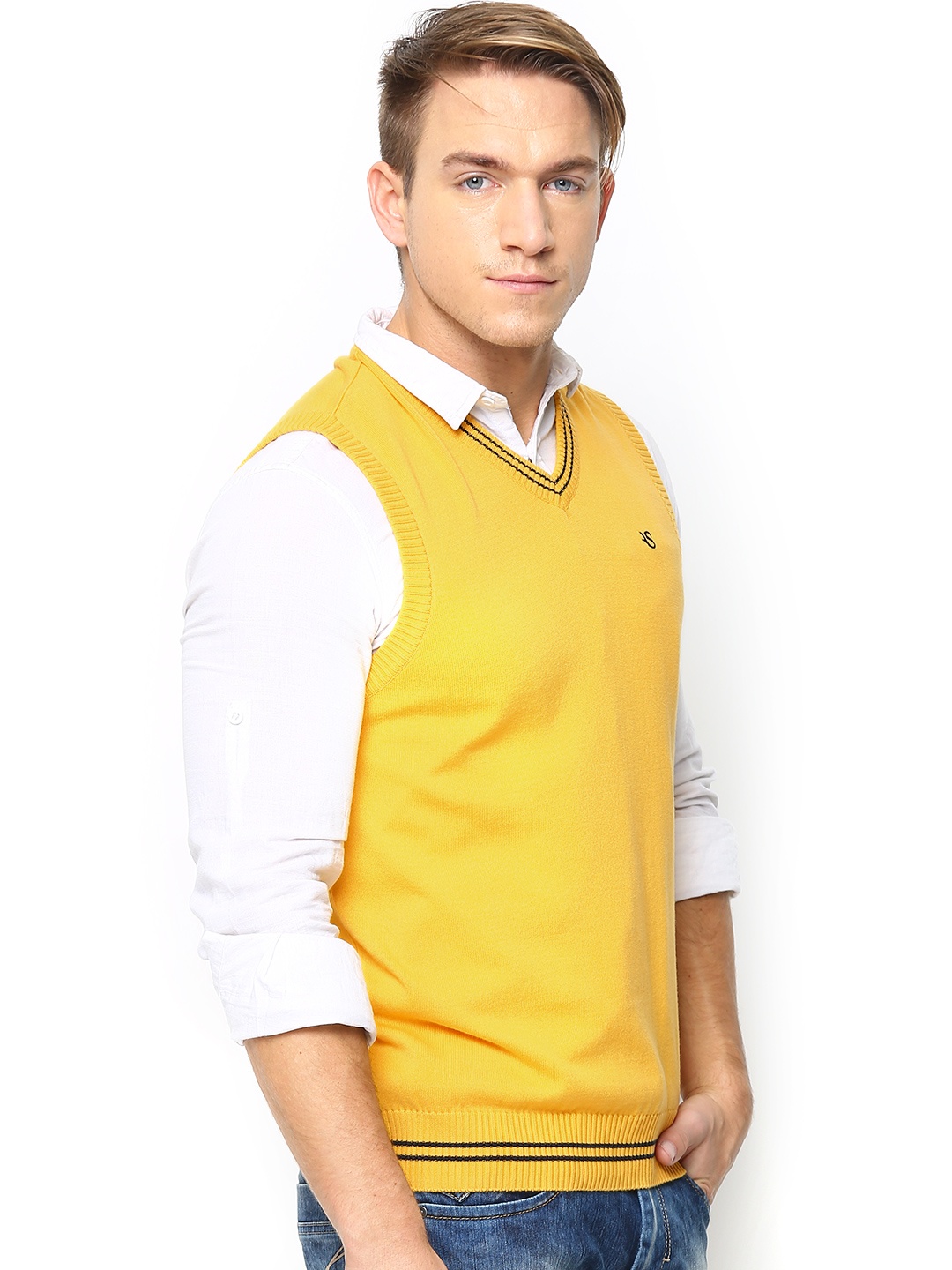 myntra american swan mustard yellow sleeveless sweater 485289 buy myntra american swan myntra american swan mustard yellow sleeveless sweater 485289 buy myntra american swan