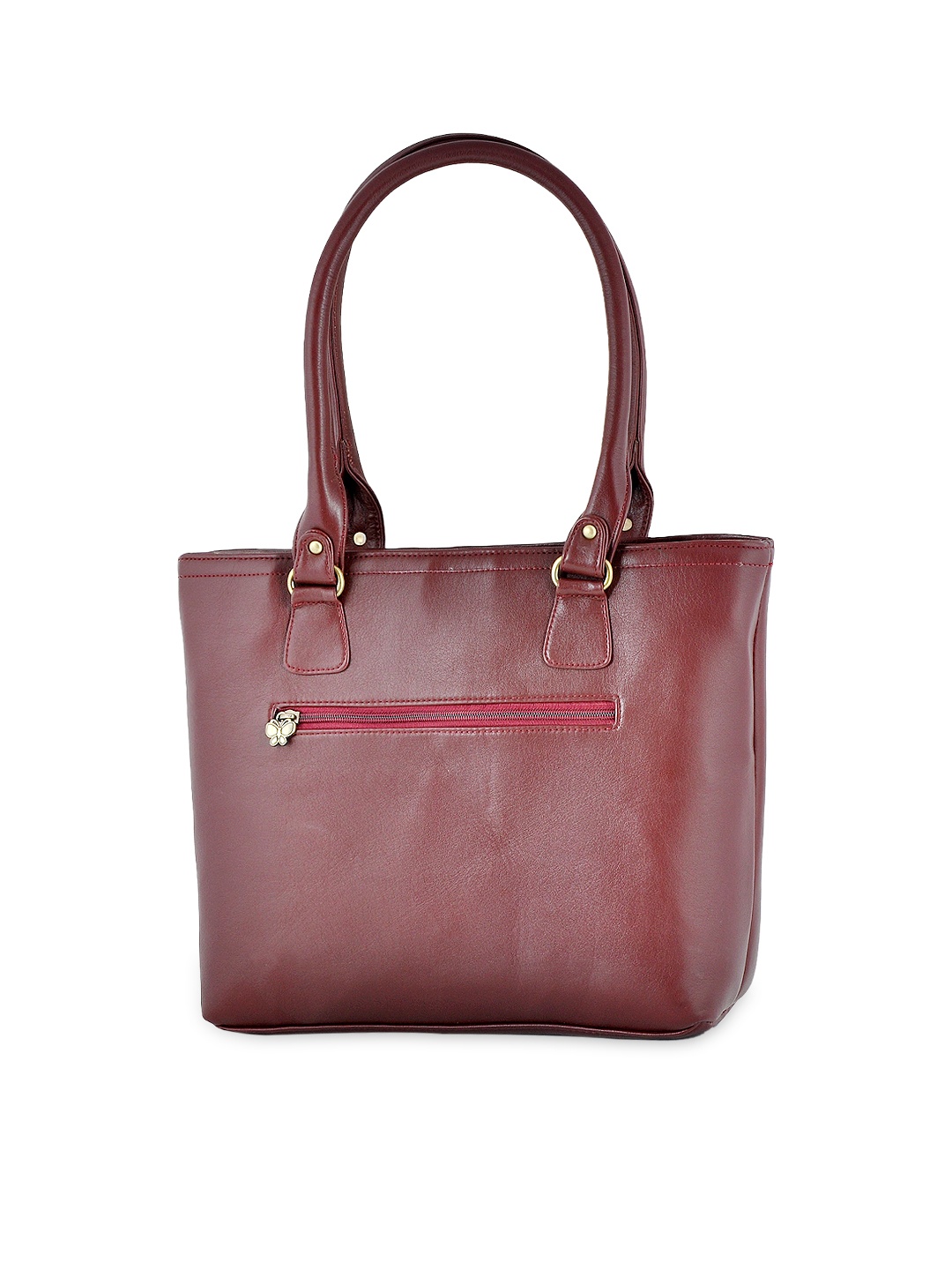 Butterflies Maroon Shoulder Bag