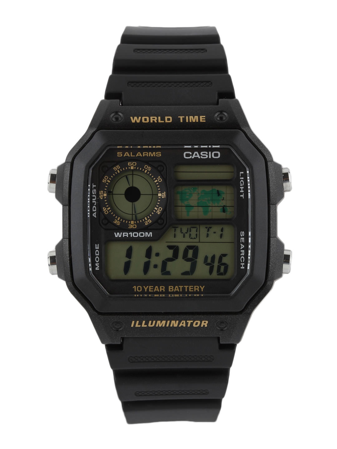 Myntra Casio Youth Series Men Black Digital Watch 128721 | Buy Myntra CASIO Watches at ...