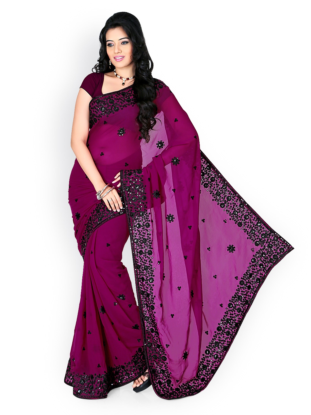 myntra saree gown