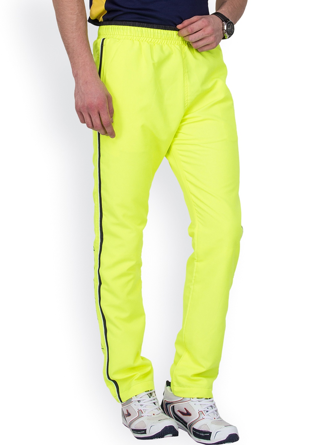 neon green trousers