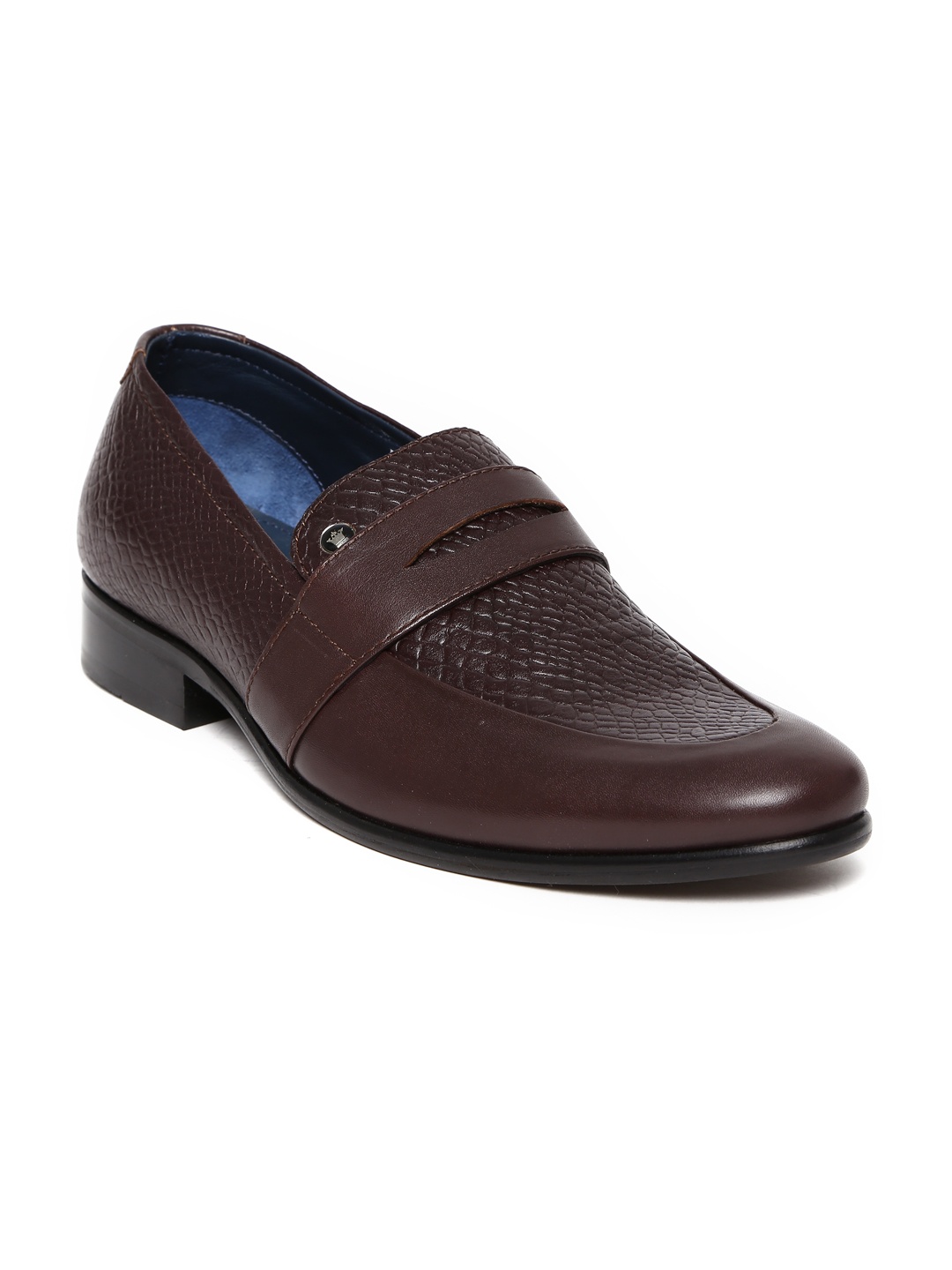 Myntra Louis Philippe Men Burgundy Leather Semiformal Shoes 431148 | Buy Myntra Louis Philippe ...